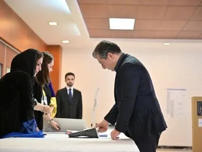 مسرور بارزانی رای خود را به صندوق انداخت 