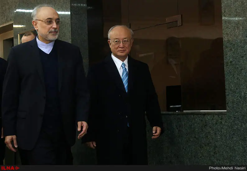 دیدار یوکیا آمانو با رئیس سازمان انرژی اتمی ایران