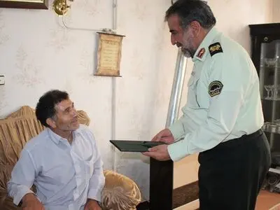 دیدار سردار محمدیان با سه مجروح نیروی انتظامی 