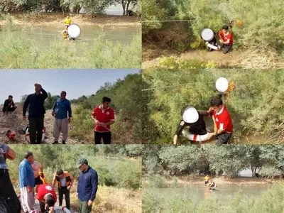 نجات دو کارگر دامدار از طغیان رودخانه سیمره