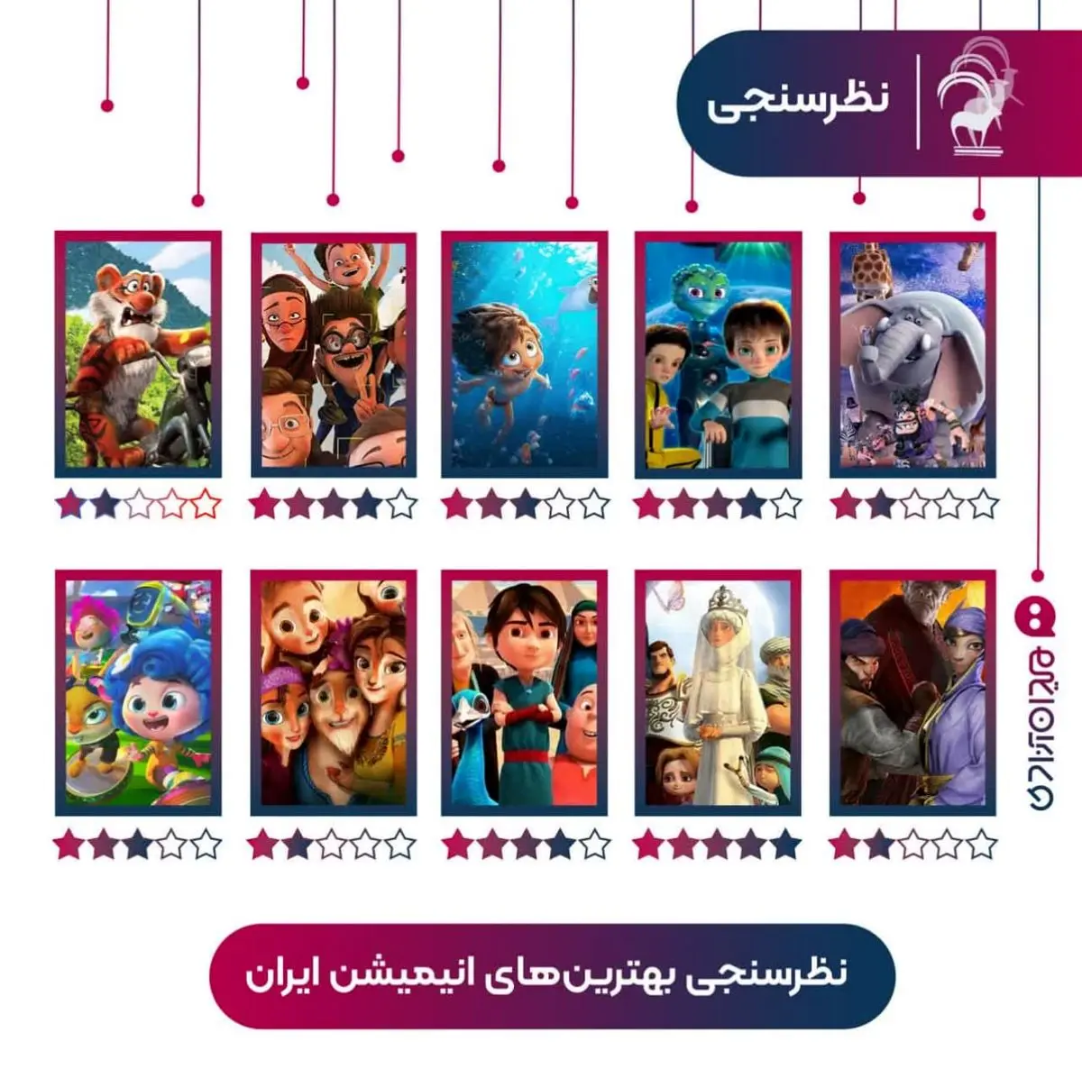 نظرسنجی «انتخاب بهترینهای انیمیشن ایران» در مجله میدان آزادی
