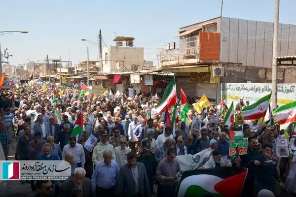 گزارش تصویری؛ راهپیمایی روز جهانی قدس در شهرستان آبادان 