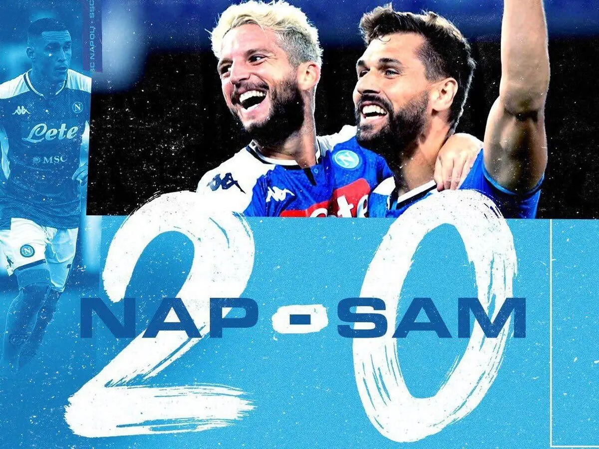 برتری خانگی ناپولی مقابل سامپدوریا با دبل مرتنز
