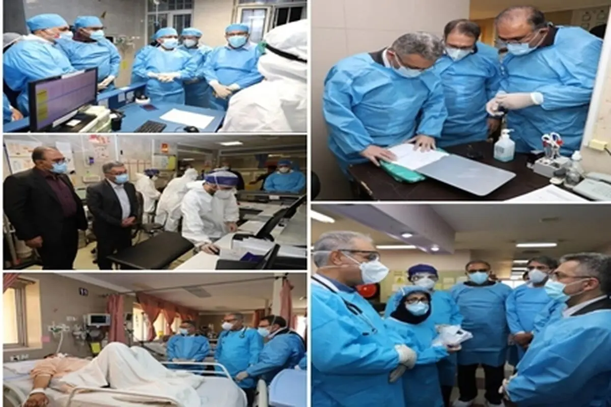 بازدید معاون درمان وزارت بهداشت از مراکز درمانی معین کرونا در استان فارس