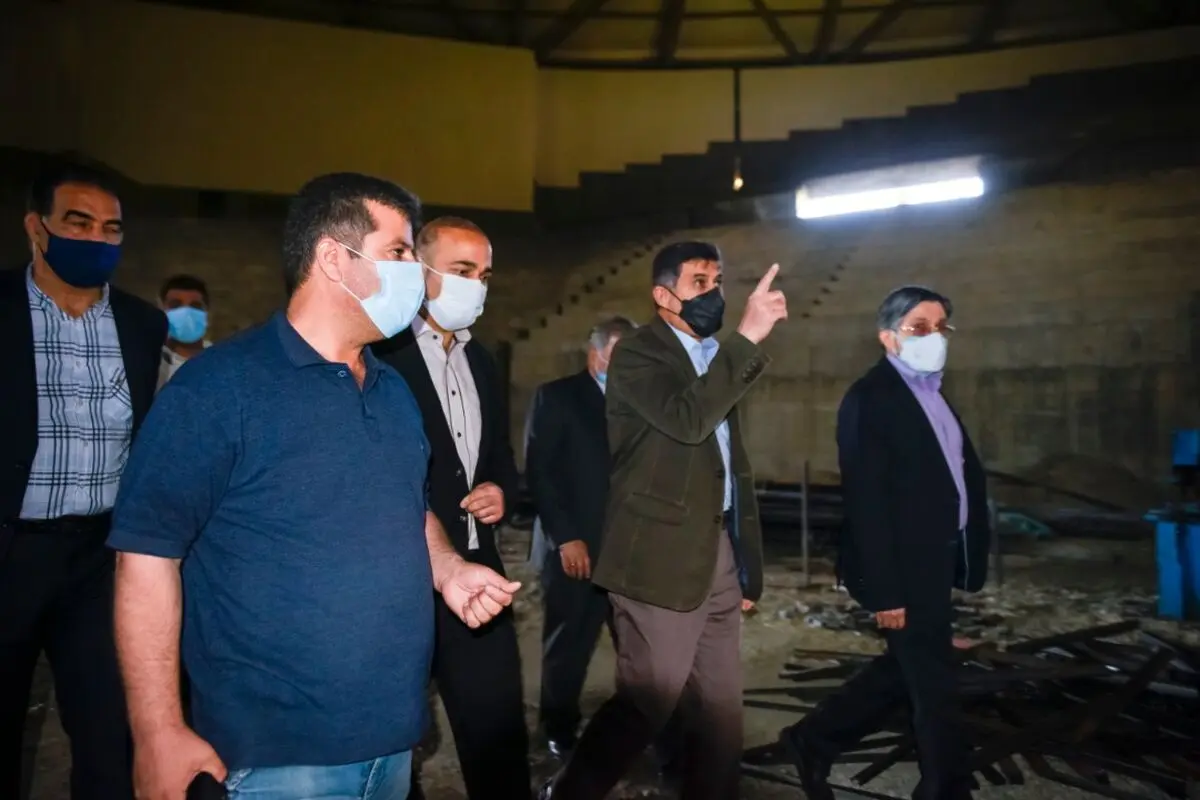 بازدید استاندار البرز از روند پیشرفت پروژه ورزشگاه انقلاب کرج