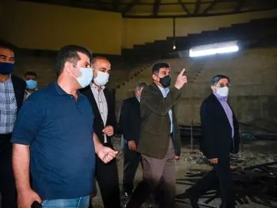 بازدید استاندار البرز از روند پیشرفت پروژه ورزشگاه انقلاب کرج