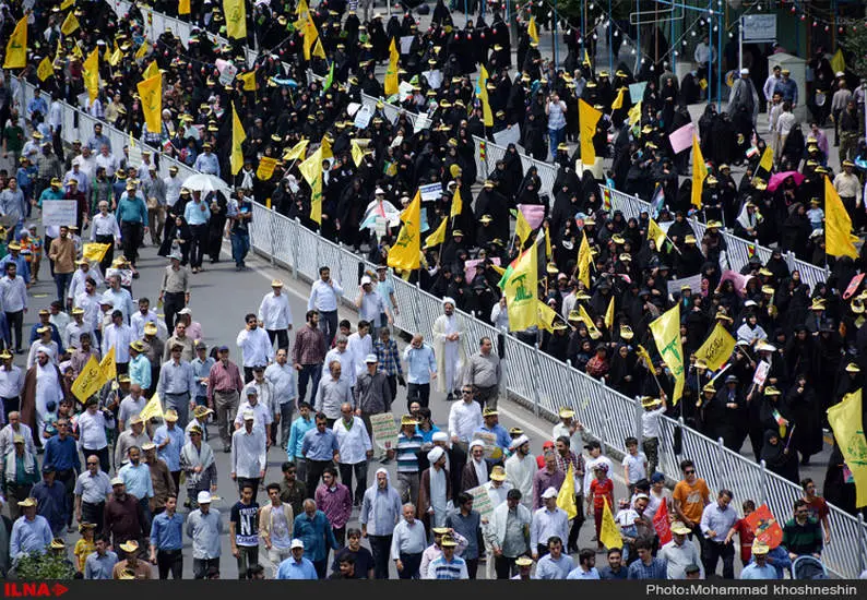 راهپیمایی روز قدس درمشهد مقدس