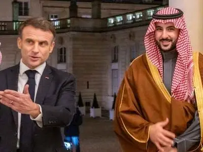 دیدار وزیر دفاع عربستان با ماکرون در کاخ الیزه