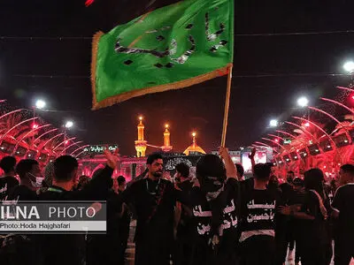 دستجات عزاداری از کشورهای مختلف در بین‌الحرمین 