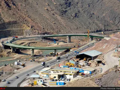 مراحل تکمیل آزادراه قزوین رشت محدوده منجیل رودبار