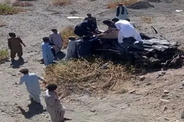 مصدومیت یک کارگر سوخت‌بر بر اثر تصادف در جاده ایرانشهر