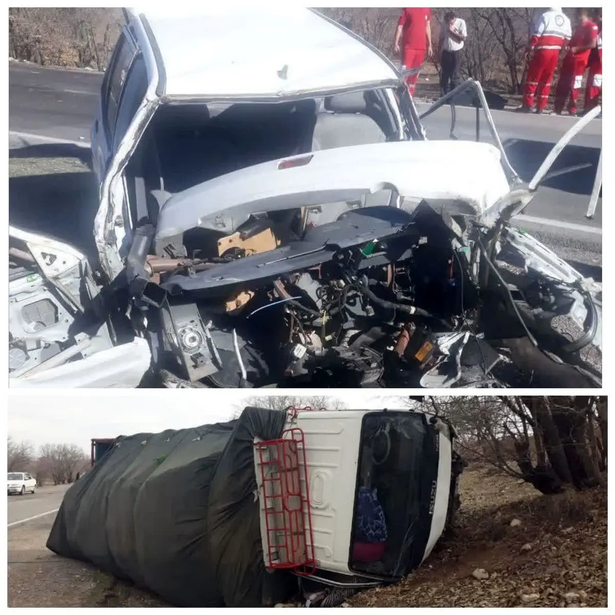 انحراف به چپ علت تصادف مرگبار در محور زانوگه ـ پل سیمره