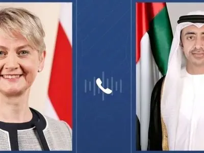 گفت‌وگوی تلفنی وزرای خارجه امارات و انگلیس