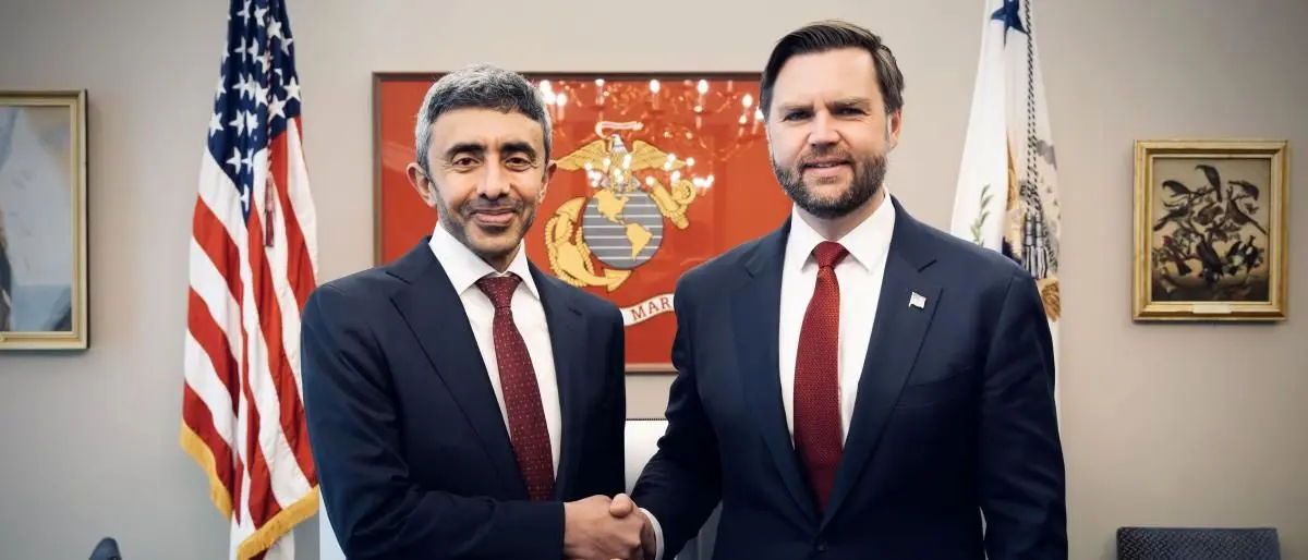 گفت‌وگوی وزیرخارجه امارات با معاون رئیس جمهور ایالات متحده