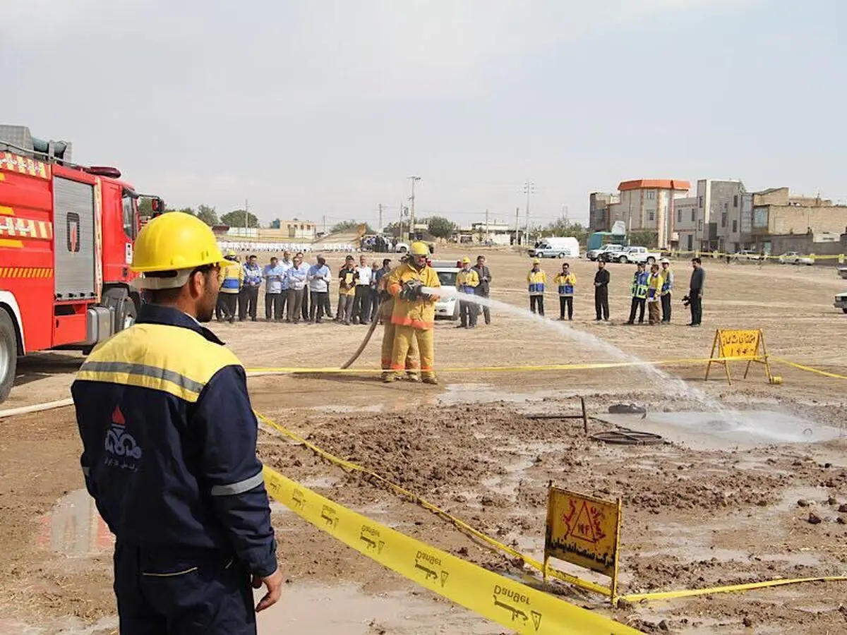 مانور مدیریت بحران شرکت گاز در قوچان اجرا شد
