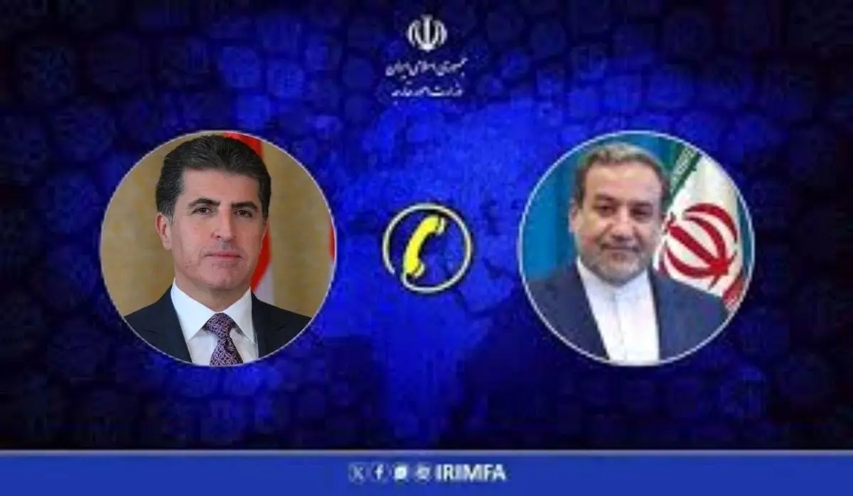 تماس تلفنی وزیر امور خارجه با رئیس اقلیم کردستان عراق