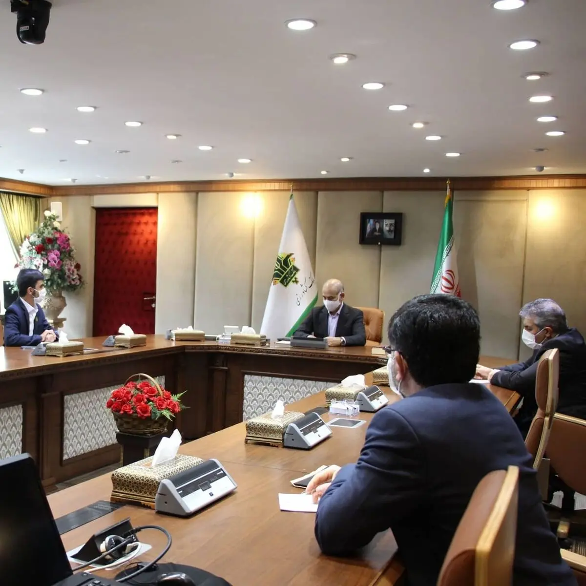 دیدار فرمانده قرارگاه فرهنگی جهادی حضرت مهدی (ع) با مدیرعامل بانک کشاورزی