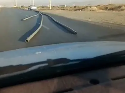 حمل بار عجیب با خودروی سواری در مشهد + فیلم