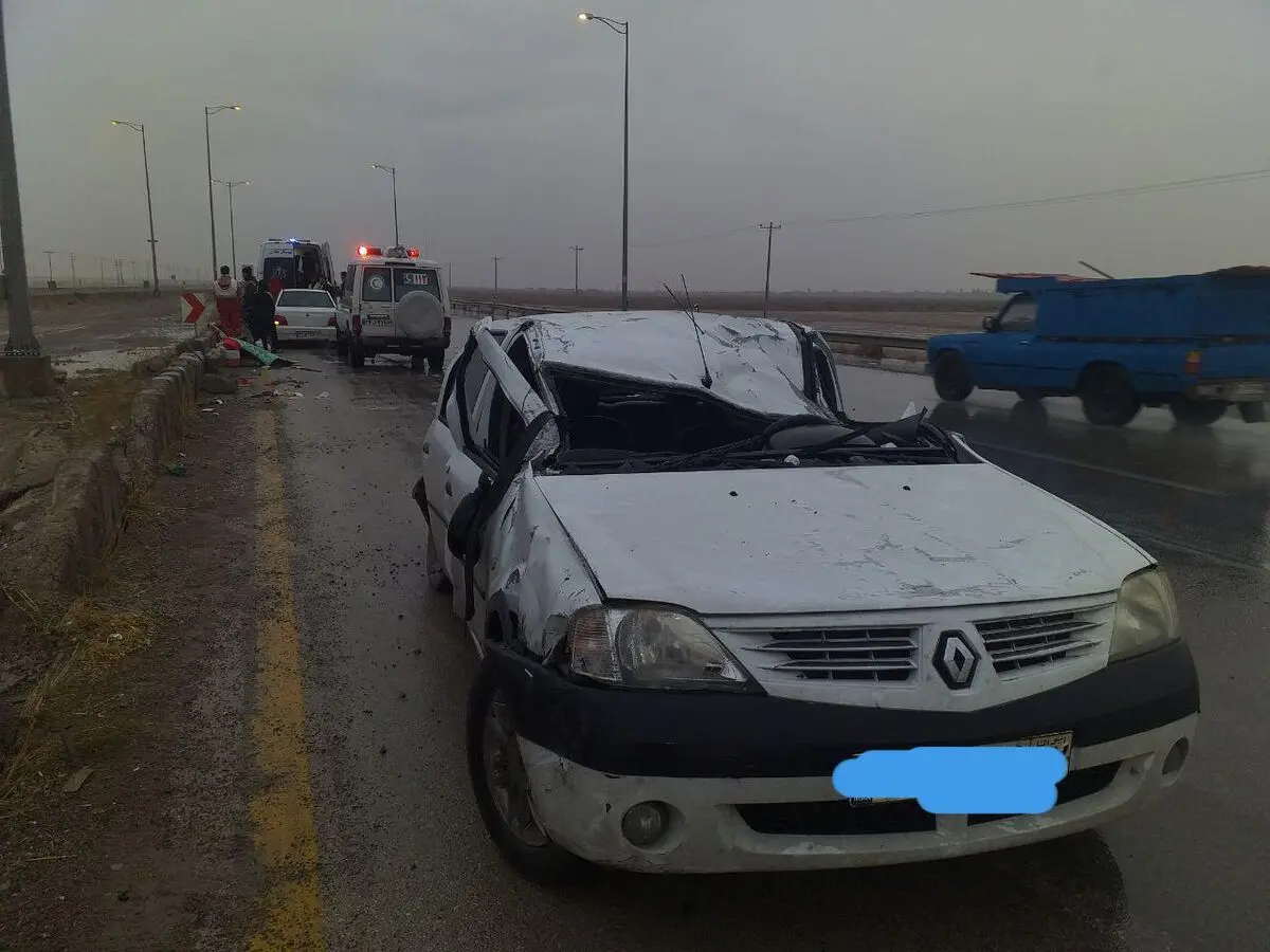 مصدومیت ۹ نفر در پی سه حادثه رانندگی در جاده قوچان به چناران