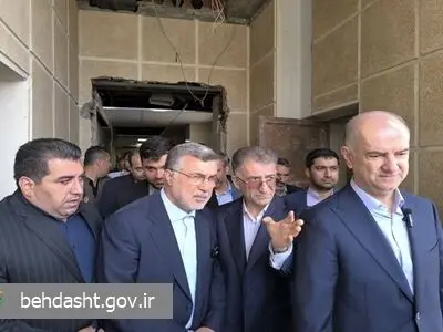 بازدید وزیر بهداشت از پروژه مقاوم‌سازی و تکمیل بیمارستان ثلاث باباجانی

