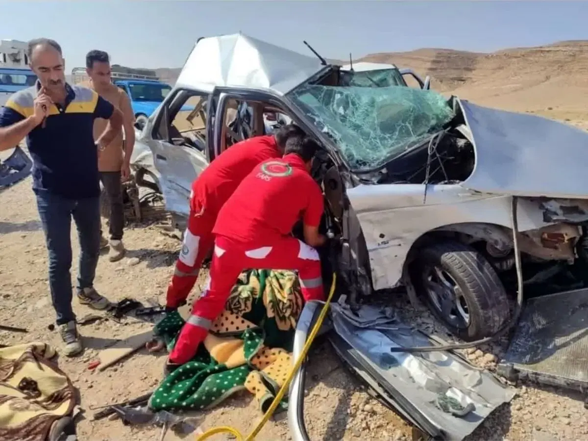 ۲ فوتی براثر تصادف پژو پارس با تریلر