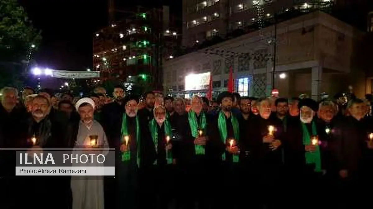 مراسم شام غریبان سالار شهیدان در حرم رضوی برگزار شد
