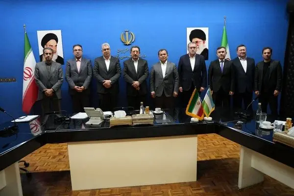 دیدار رئیس اتاق بازرگانی ازبکستان و هیات تجاری با وزیر صمت در تهران