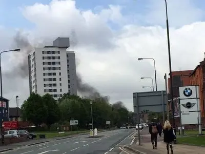 استادیوم منچستر آتش گرفت