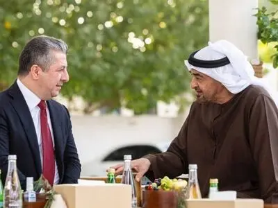 تاکید بارزانی و بن زاید بر تحکیم روابط اقلیم کردستان عراق و امارات
