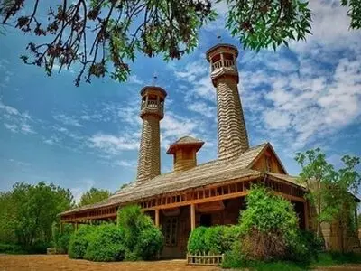 دهکده چوبی زیبای نیشابور + عکس