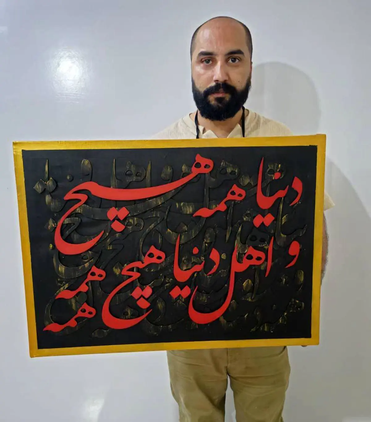 اثر هنرمند خرمشهری در میان ۱۰۰ اثر برتر جشنواره بین‌المللی همام