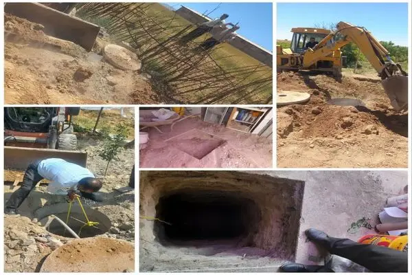  مسدود کردن۴ حلقه چاه غیرمجاز در بروجرد  