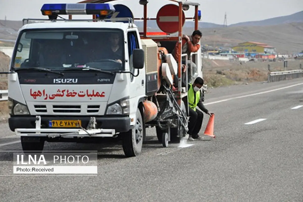 انجام عملیات خط‌کشی ۱۵۰۰ کیلومتر از جاده‌های قزوین 