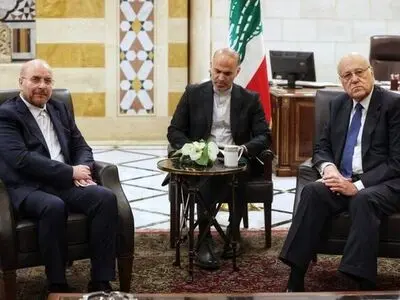 دیدار قالیباف با نخست وزیر موقت لبنان 