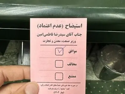 کدام نمایندگان رأی خود به استیضاح فاطمی امین را منتشر کردند؟