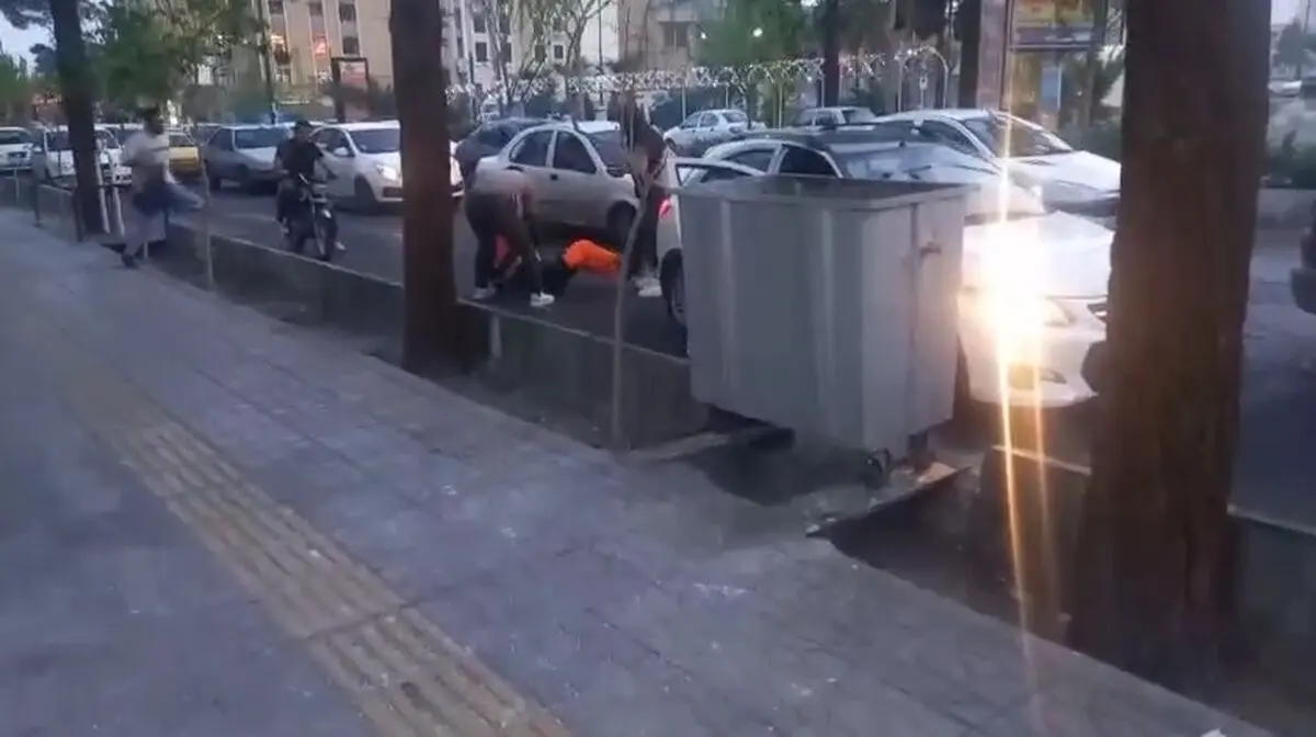 ضرب‌و‌شتم یک پاکبان در سمنان + فیلم