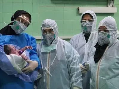 تولد نوزاد از مادر مبتلا به کرونا در قم