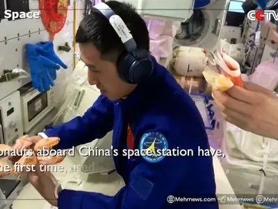 جوجه کباب در فضا! + فیلم