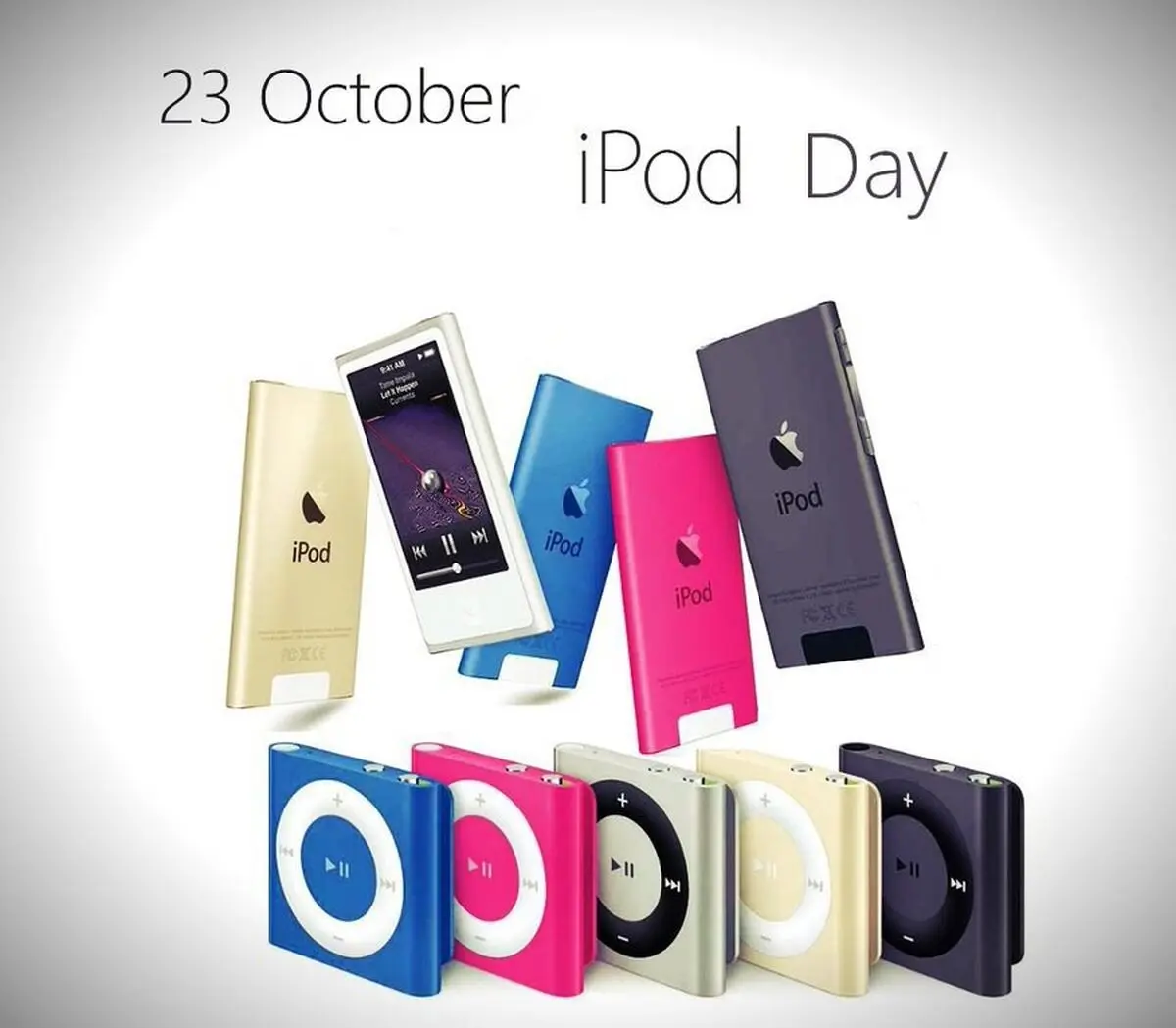 ۲۳ اکتبر ⁧روز آی‌پاد⁩ (iPod) است