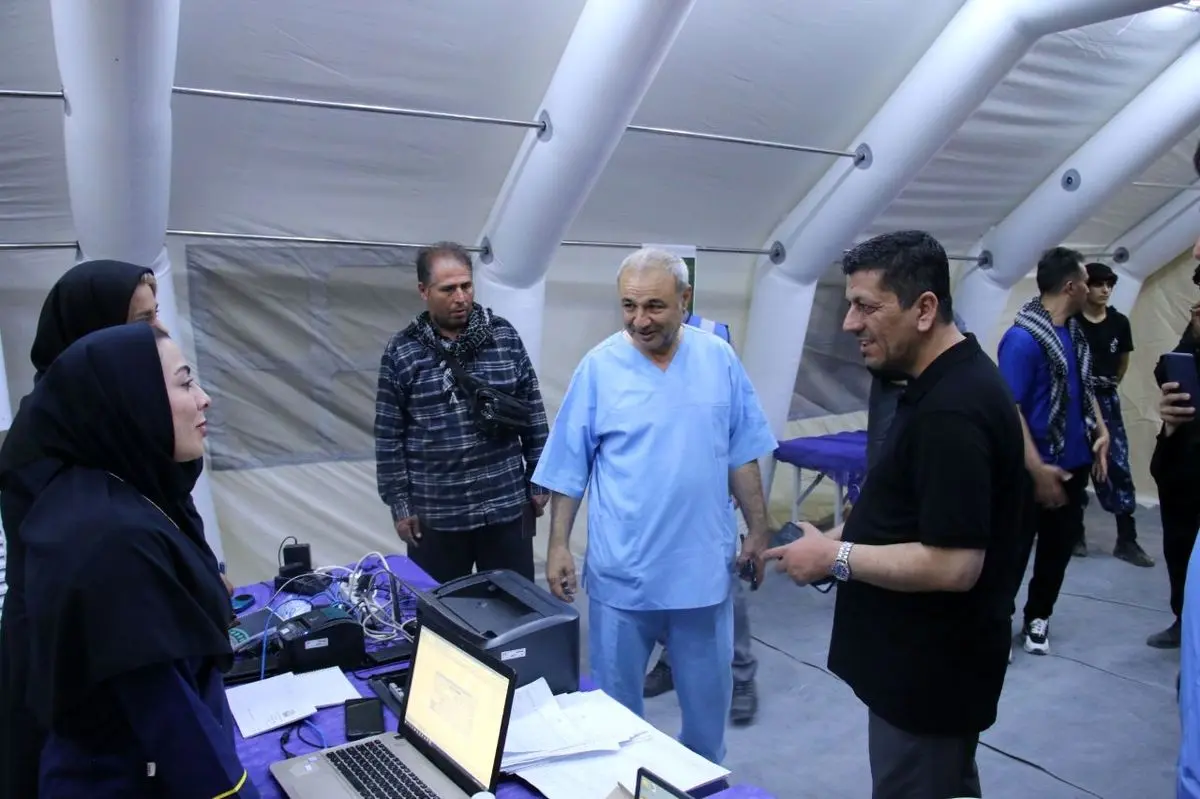 بازدید معاون بهداشت، درمان و امداد و آموزش پزشکی ارتش از بیمارستان صحرایی «شهید سرلشکر خلبان عزیز نصیرزاده» 