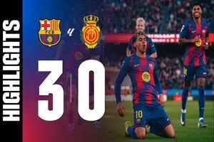 ویدئو: خلاصه بازی بارسا 3 – 0 مایورکا ‏