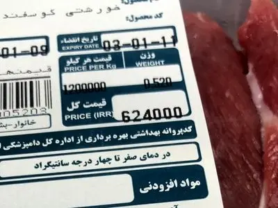 قیمت انواع گوشت گوسفندی بسته بندی + جدول