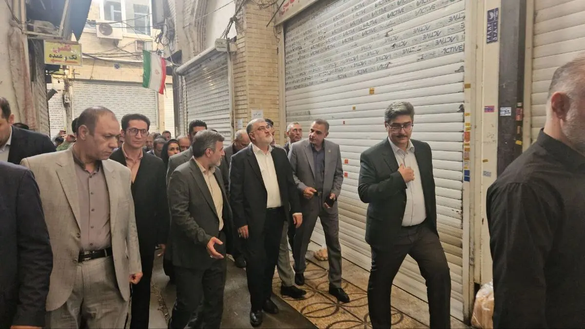 بازدید استاندار تهران از بازار بزرگ