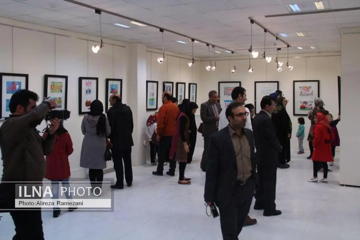 افتتاح نمایشگاه هنرجویان خردسال نقاشی حوزه هنری استان اردبیل 