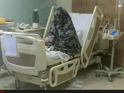 فاطمه کروبی از بیمارستان مرخص شد + عکس
