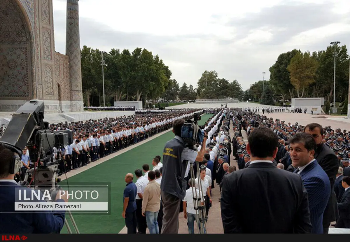 حضور ظریف در مراسم خاکسپاری رییس‌جمهور ازبکستان +عکس