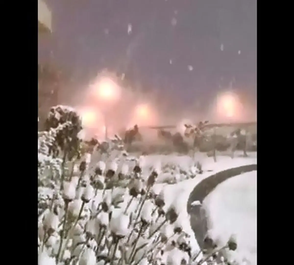 بارش باور نکردنی برف در معدن سونگون شهرستان ورزقان استان آذربایجان‌‌ شرقی + فیلم