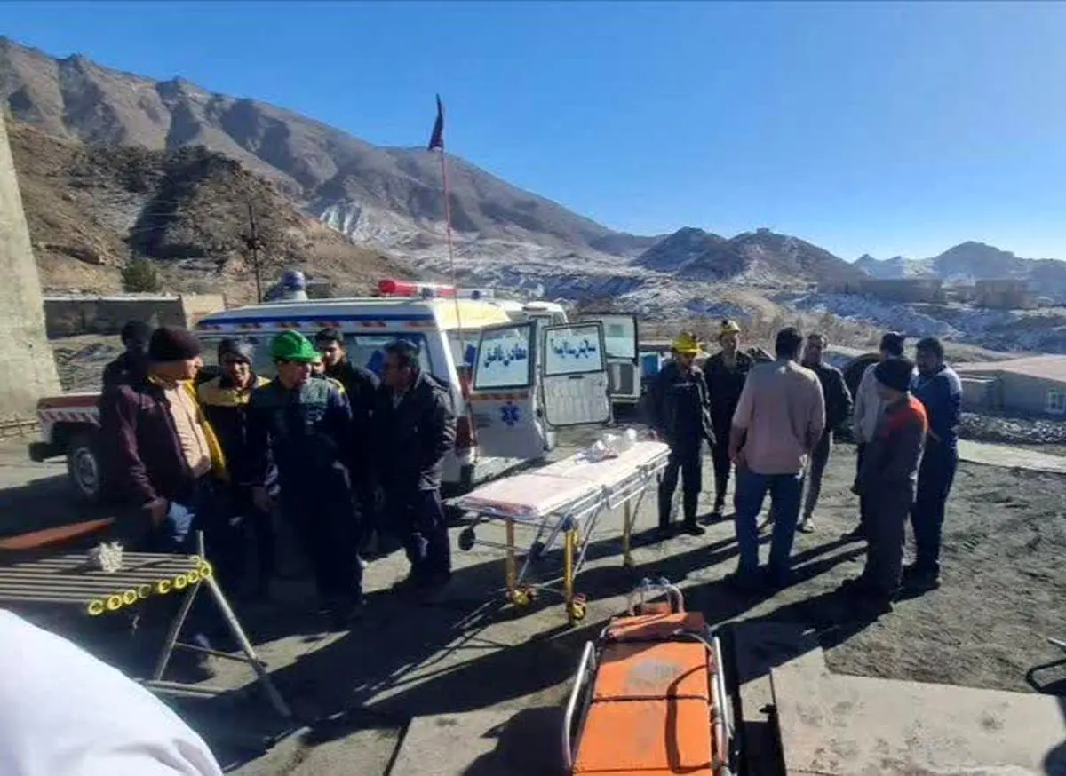 6 مصدوم در حادثه ریزش معدن سنگ‌آهن کوشک در بافق یزد