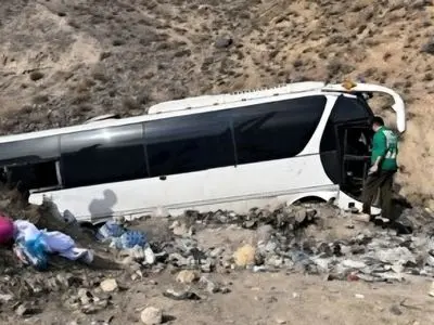 واژگونی اتوبوس در محور هراز