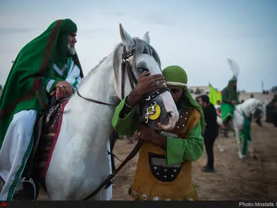 ورود نمادین کاروان امام حسین (ع) به کربلا-نوش آباد کاشان